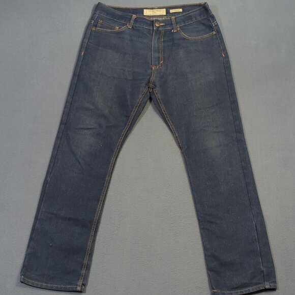 Vintage Genes 1891 Jeans Men's 34x32 Blue Slim Straight Denim - Picture 1 of 12
